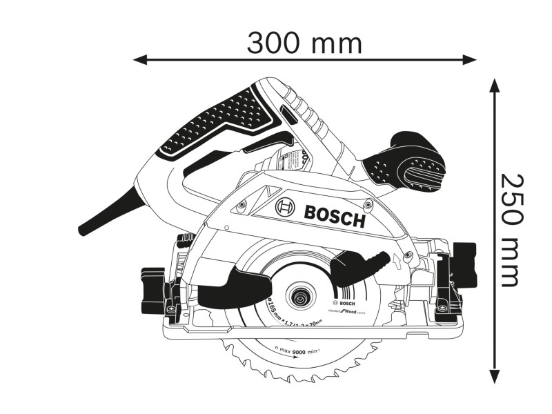 Ročna krožna žaga Bosch GKS 55+ GCE, 0601682100